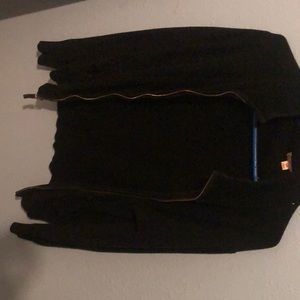 Men’s small black zipper cardigan